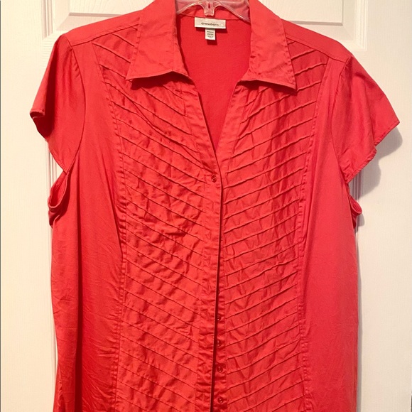 Dress Barn Paprika Cap Sleeve Blouse 22/24 EUC - Picture 2 of 4